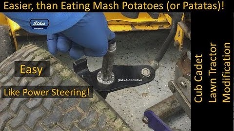 Steering Spindle Modification for easier Steering, Any Lawn Tractor (Shown on Cub Cadet 1500 Series)