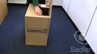 Cardboard Box Assembly With Self-Locking Base Ae506