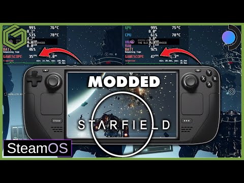 Steam Deck - STARFIELD - Mod vs No Mod Gameplay & Performance Comparison