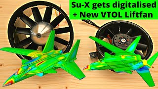 Su-X 3D-Scan and new Lift Fan for next VTOL Jet