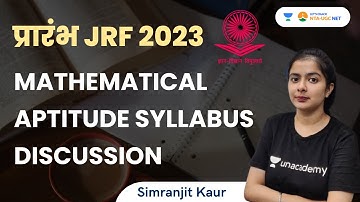 Mathematical Aptitude Syllabus Discussion | JRF 2023 | Simranjit Kaur