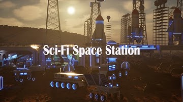 Sci-Fi Space Station Environment In Unreal Engine 5
