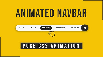 How to Create Animated Menu Bar using HTML CSS