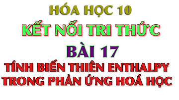 Hoá 10 || Kết nối tri thức || Bài 17: Tính biến thiên Enthalpy trong phản ứng hoá học ||  KNTT