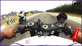 Fastest FULL SYSTEM GSX-R 600 in Jamaica chases ECU FLASHED R1!!! R&R Motorcycle Club !!!