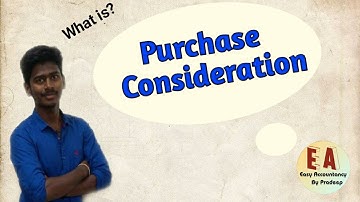 Purchase Consideration l Meaning l Explanation l Tamil l By Pradeep Rishikesavan