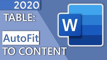 How to AutoFit table (to content) in Word in 30 SECONDS - HD 2020