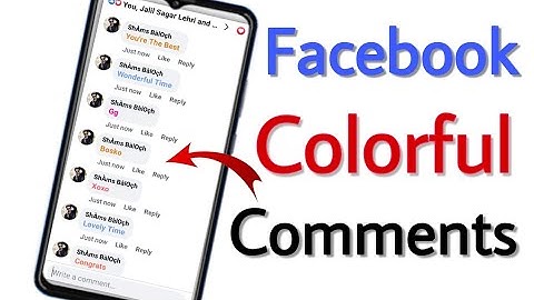 How To Colorful Comments On Facebook Post, Facebook Par Rangeen Comments Kaise Kare