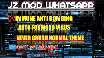 Jz WhatsApp Immune Unclone Primary Novo Whatsapp 100% Antivirtex Auto forward Vcard on&off Jz Mods
