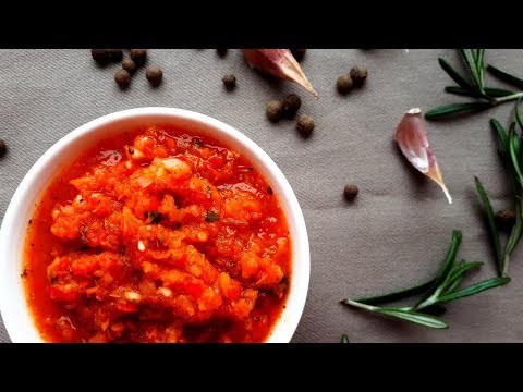 Видео рецепт Аджика деревенская (соус к мясу)