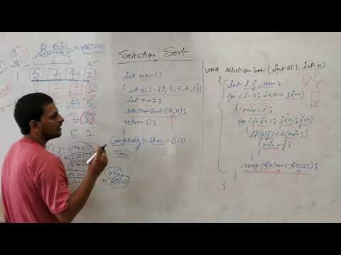 programming71 #Selection Sort Implementation #Sorting #Array #programming in C #Data Structure