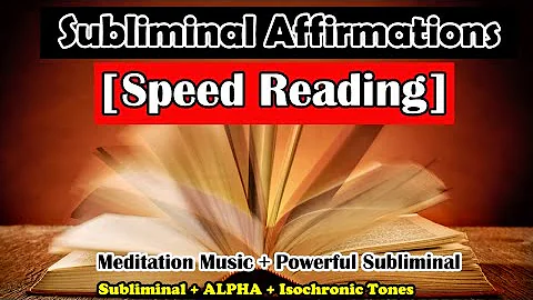 🚀 [Subliminal Messages] Speed Reading Mastery | 10Hz Isochronic Tones for Fast Comprehension