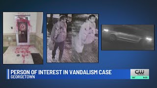 Georgetown Police searching for person of interest in vandalism case