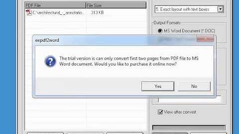 Working with eePDF PDF to Word OCR Converter