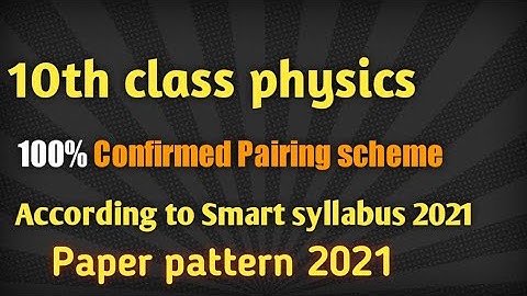 10th class physics pairing scheme 2021 | Elective subjects pairing scheme 2021 (ALP)