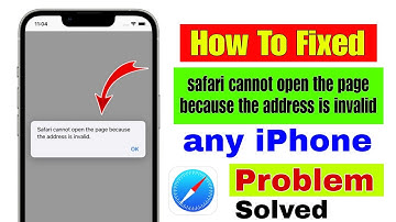 safari cannot open the page because the address is invalid problem | safari cannot open the page