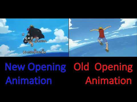 One Piece Opening Episode 1 x Opening Episode 1000 Animation Comparison