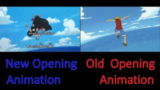 One Piece Opening Episode 1 \u0026 Opening Episode 1000 Animation Comparison