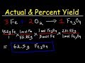 How To Calculate The Percent Yield and Theoretical Yield