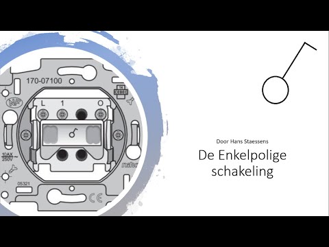 De Enkelpolige schakelaar