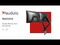 Audizio mad20g double monitor arm gas spring 17 32