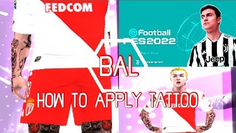 How to apply tattoo on your become a legend player pes23 and pes24 ppsspp