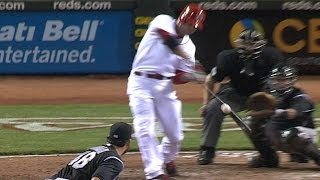 Reds walk off winners on Votto's solo blast