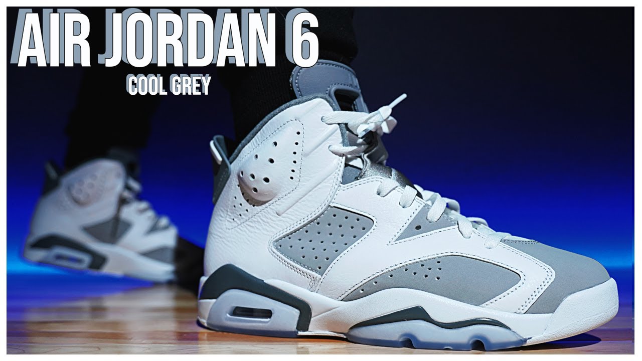 grey and white jordan 6