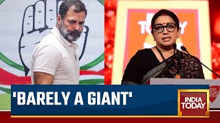 Barely A Giant: Smriti Irani Takes A Dig At Rahul Gandhi At Conclave 2023