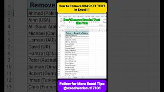 How to Remove All Brackets Text in Excel | Master Your Excel Skills | 2025 Excel365 Tips & Tricks
