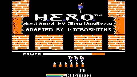 H.E.R.O. longplay w/ cheats (Apple II - Activision)