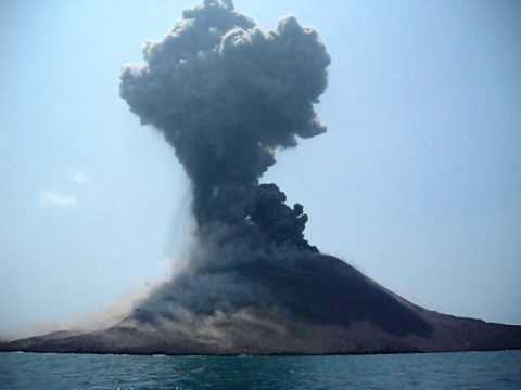 Anak Krakatoa Volcano Eruption  YouTube