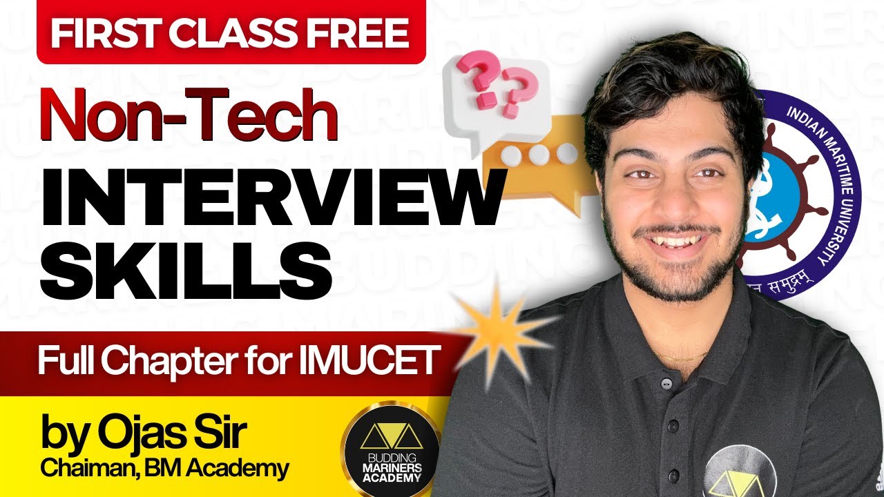 Sponsorship Merchant Navy Non-Tech | Lecture 1 | Ojas Sir | All Sponsonship Questions Covered