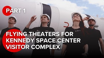 Installation of 5 incredible dome screens for the Kennedy Space Center Visitor Complex, Florida