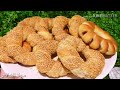 من مكونات كلها فالبيت هتحضري ألذ وأسهل سميط تركي أو كعك السمسم بعجينه سحرية قطنية من مطبخ سولا