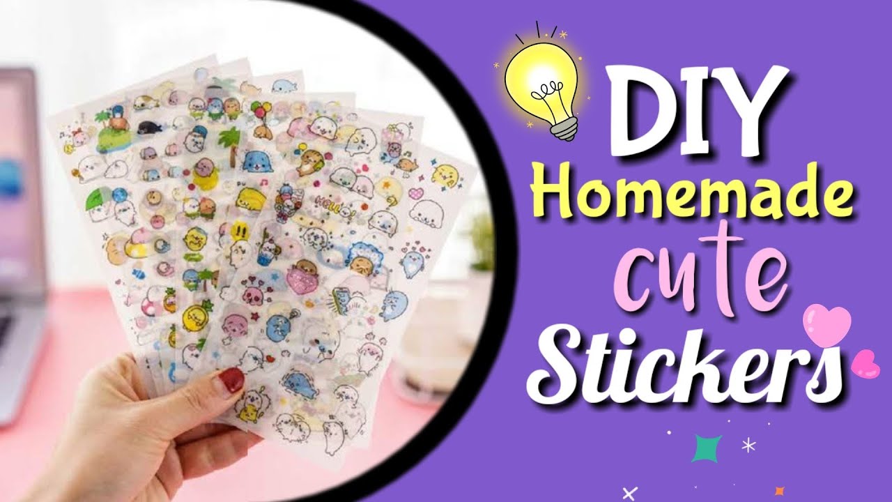 DIY Stickers Book Idea, How to make Sticker Book no glue, no Stapler