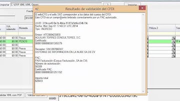 Neodata ERP Contabilidad Electrónica - Validar XML