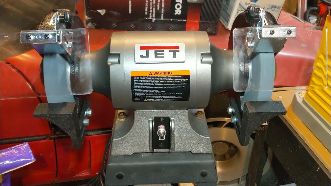 JET JBG8B, 8Inch Bench Grinder (577102) YouTube