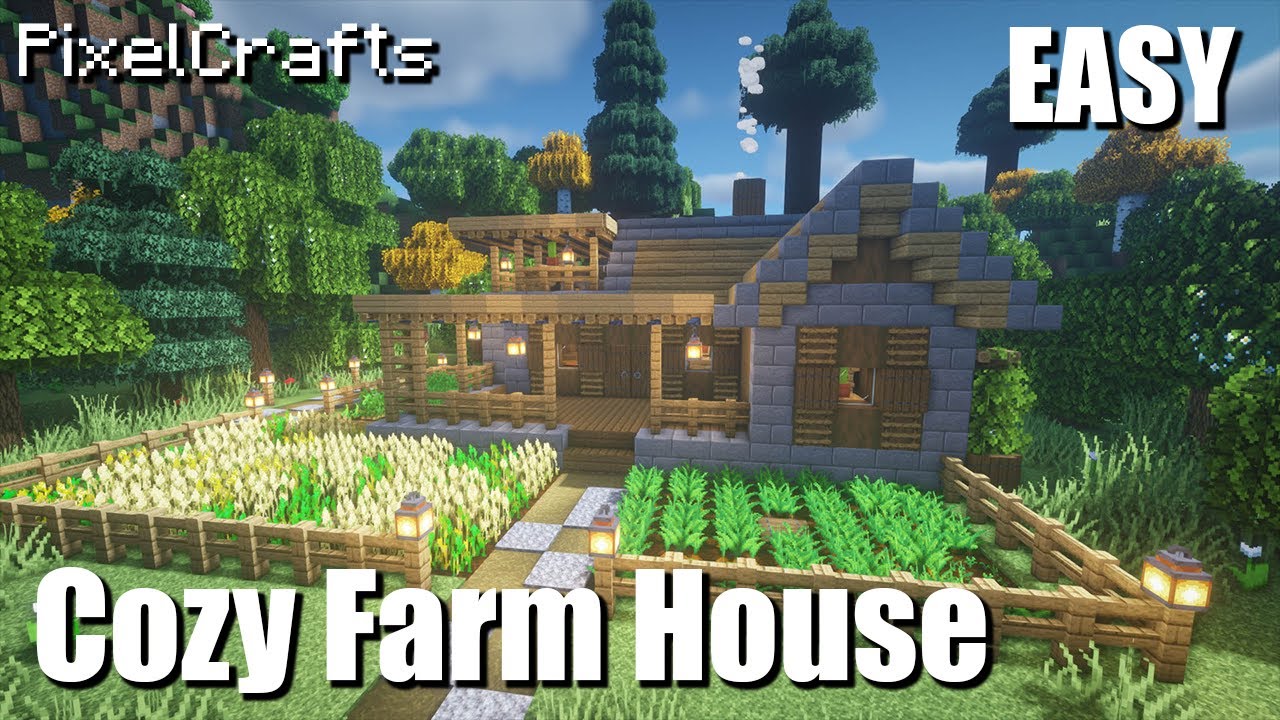 MINECRAFT | How to Build A Survival Home | Cozy Survival House - YouTube