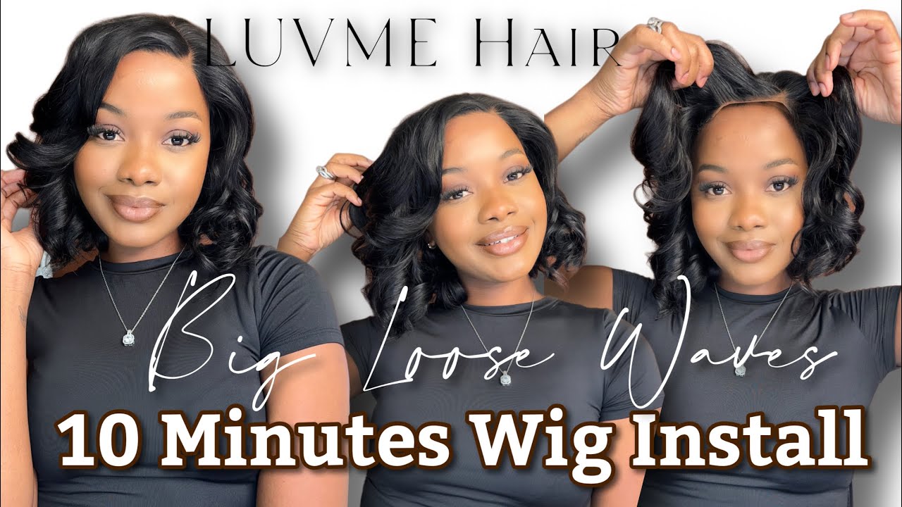 Big Looses Waves | No Glue Needed! 10 Minutes Glueless Wig Install Ft LUVME Hair