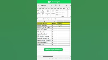 How to use  REPT Function in Excel