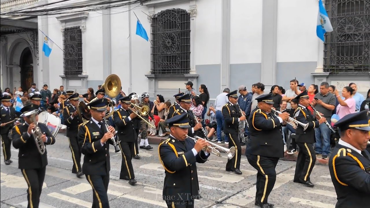 Marcha militar: QUAND MADELON || Desfile de el Día de la Independencia de Guatemala Septiembre 2025 