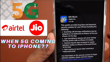 iOS 16.0.3 Released 🔥 When Airtel 5G & Jio 5G Update Release for iPhone?
