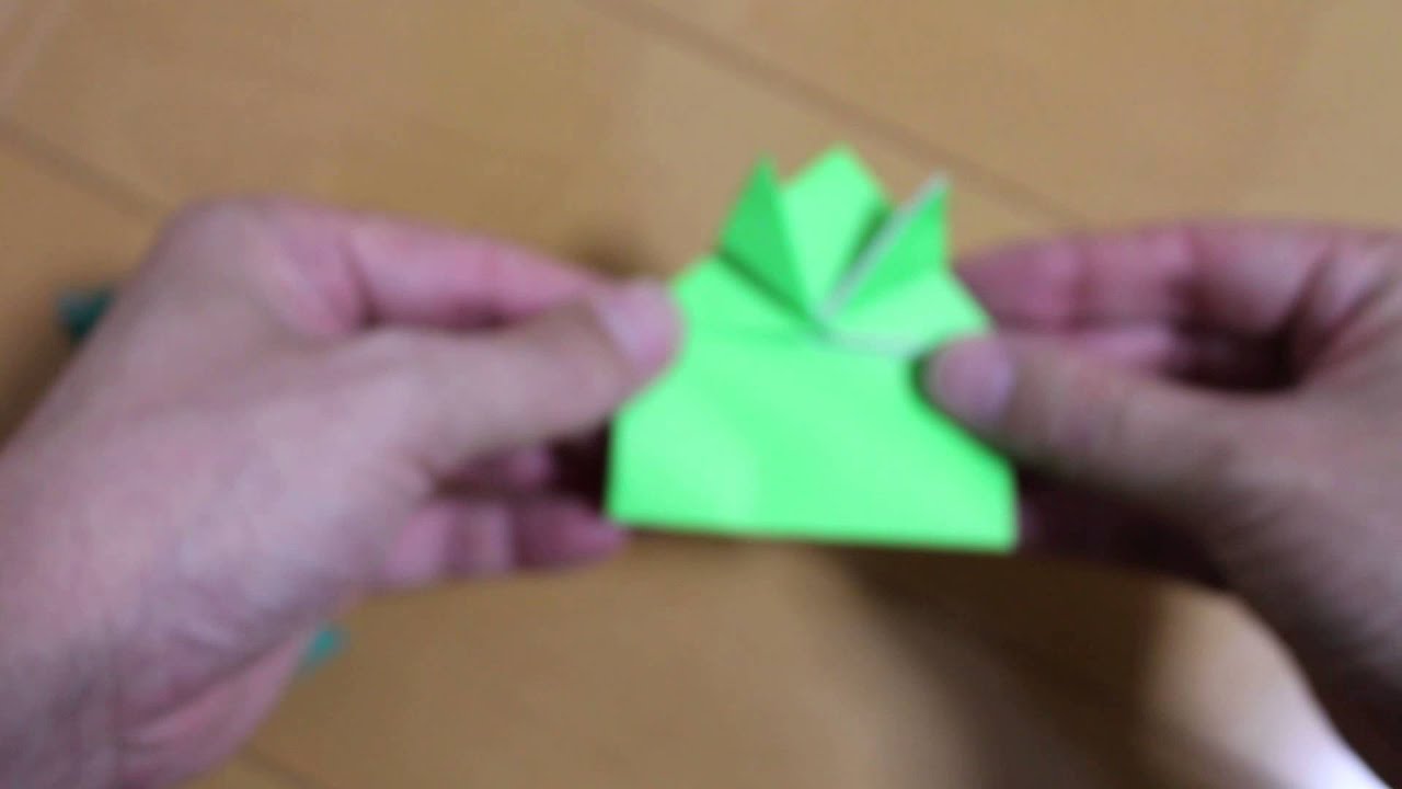 跳ぶ折り紙蛙 カエル の作り方 折り方