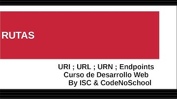 URI, URL, URN y Endpoints - Desarrollo Web (General y sencillo)