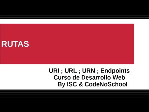 URI, URL, URN y Endpoints - Desarrollo Web (General y sencillo)