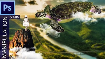 Sky of TURTLE | Photoshop Manipulation Tutorial | DHEET Creations