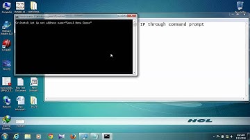 Change IP through command prompt