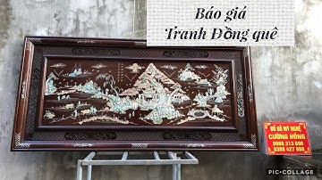 Báo giá Tranh Đồng quê gỗ Gụ Ta cũ khảm ốc cực chất| Đồ Gỗ Mỹ Nghệ Cường Hồng| 0988 313 696