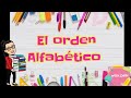 El orden alfabético